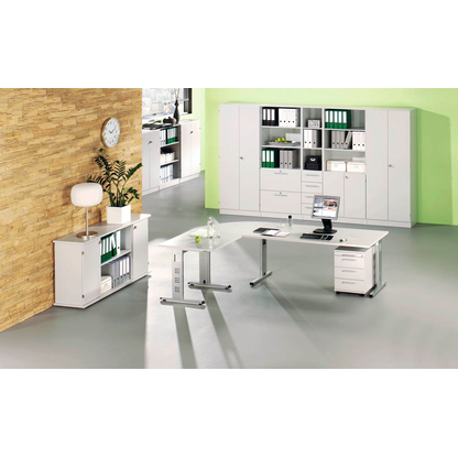 Artikelbild 6 für HAMMERBACHER Sideboard Gradeo, VSB2T/5/5/SG lichtgrau 166,1 x 44,8 x 84,0 cm, 1 St., Artikelnummer 234237