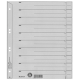 Artikelbild 1 für LEITZ Trennblätter 1650 DIN A4 1-0 grau, 200 g/qm, 100 St., Artikelnummer 781039