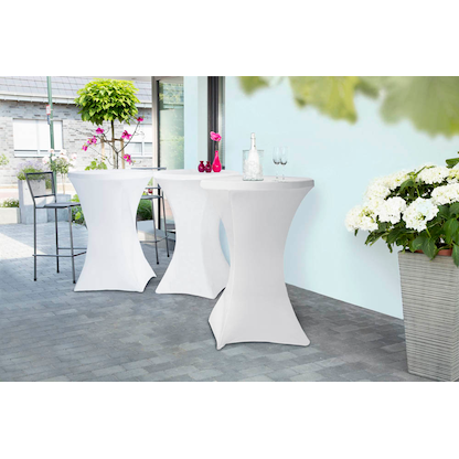 Artikelbild 3 für Stehtischhusse weiß Ø max. 85,0 cm, 1 St., Artikelnummer 118479