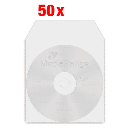 Artikelbild für MediaRange 1er CD-/DVD-Hüllen transparent, 50 St., Artikelnummer 352587