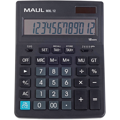 Artikelbild für MAUL MXL 12 Tischrechner schwarz, Artikelnummer 730063