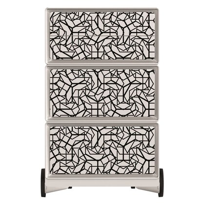 Artikelbild 3 für PAPERFLOW easyBox Black & White Rollcontainer weiß, schwarz 62311 4 Auszüge 39,0 x 43,6 x 64,2 cm, Artikelnummer 214829