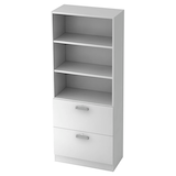 Artikelbild 1 für HAMMERBACHER Regalschrank 7300 NU, V7300/W/W/NU weiß 80,0 x 42,0 x 200,4 cm, 1 St., Artikelnummer 861649