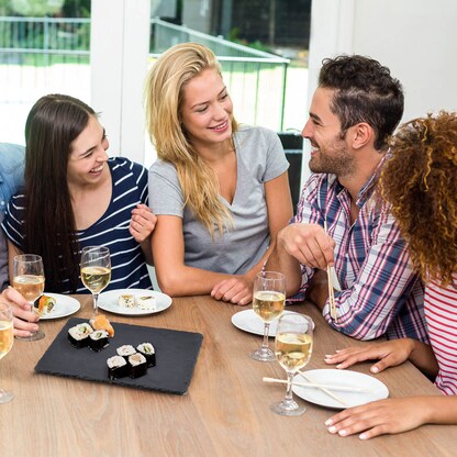 Artikelbild 6 für relaxdays Schieferplatten anthrazit 25,0 x 25,0 cm, 6 St., Artikelnummer 472302