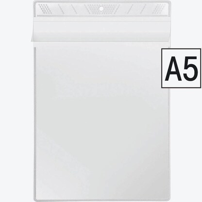Artikelbild für VELOFLEX Sichttaschen DIN A5 glasklar glatt 0,14 mm, 100 St., Artikelnummer 751451