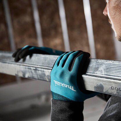 Artikelbild 4 für makita unisex Arbeitshandschuhe Nitril blau Größe 9, 1 Paar, Artikelnummer 634653