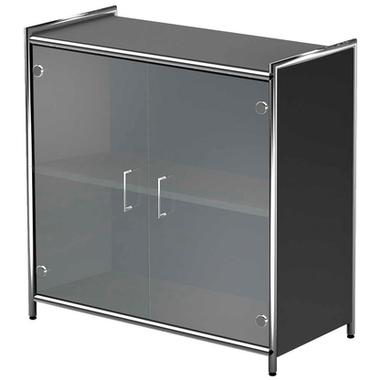 Artikelbild für Kerkmann Sideboard Lago, 13798913 anthrazit, glas 80,0 x 38,0 x 78,0 cm, 1 St., Artikelnummer 789671