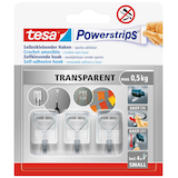Artikelbild 1 für tesa Powerstrips Klebehaken für max. 0,5 kg, 3,5 x 6,0 cm, 3 St., Artikelnummer 464582