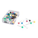 Artikelbild 1 für office discount Pinnnadeln farbsortiert, 100 St., Artikelnummer 620872