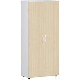 Artikelbild 1 für geramöbel Aktenschrank Flex, S-385100-AW weiß, ahorn 4 Fachböden 80,0 x 42,0 x 180,8 cm, Artikelnummer 876685