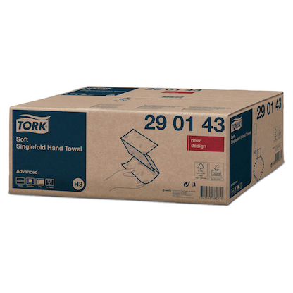 Artikelbild 3 für TORK Papierhandtücher 290143 H3 Advanced Zick-Zack-Falzung 2-lagig 3.750 Tücher, Artikelnummer 492241