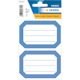 Artikelbild 1 für HERMA Schuletiketten blauer Rand, weiß/blau, 12 Etiketten, Artikelnummer 757201