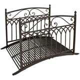 Artikelbild 1 für Garden Pleasure Teichbrücke YASUR Metall dunkelbraun gebogen 136,0 x 91,0 cm, 1 St., Artikelnummer 285037