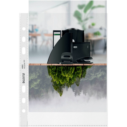Artikelbild 4 für LEITZ Prospekthüllen recycle 4002 DIN A5 transparent genarbt 0,10 mm, 25 St., Artikelnummer 304453