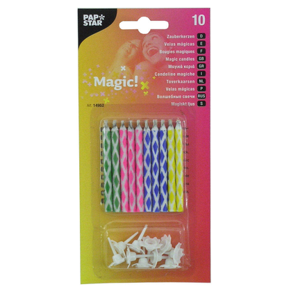 Artikelbild für PAPSTAR Geburtstagskerzen Magisch mehrfarbig, 10 St., Artikelnummer 683104
