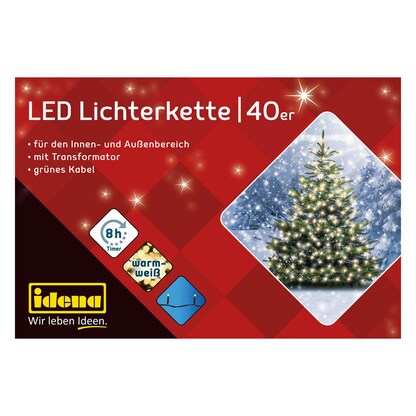 Artikelbild 14 für Idena 40er LED Lichterkette grün 11,9 m, 1 St., Artikelnummer 761363