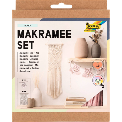 Artikelbild 3 für folia Makramee-Set Boho natur, rosé, Artikelnummer 963597