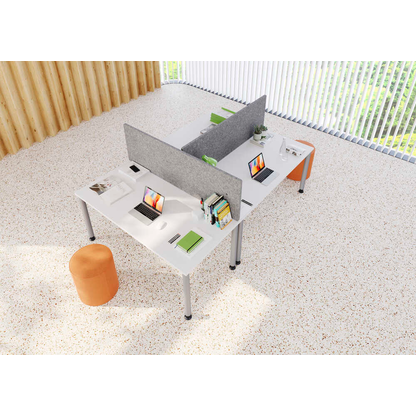 Artikelbild 5 für HAMMERBACHER Tischtrennwand VARW18/5, grau 179,5 x 50,0 cm, 1 St., Artikelnummer 659781