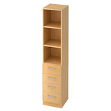 Artikelbild 1 für HAMMERBACHER Regalschrank 7600 RE, V7600/3/3/RE ahorn 40,6 x 42,0 x 200,4 cm, 1 St., Artikelnummer 862957