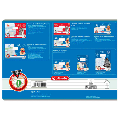 Artikelbild 5 für herlitz Schreiblernheft Hund Lineatur 0 liniert DIN A5 quer ohne Rand, 16 Blatt, 1 St., Artikelnummer 801177