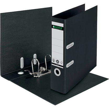 Artikelbild 4 für LEITZ recycle 1018 Ordner schwarz Karton 8,0 cm DIN A4, 1 St., Artikelnummer 304432
