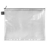 Artikelbild 1 für VELOFLEX Reißverschlussbeutel 25,0 x 31,9 cm transparent/schwarz 0,26 mm, 1 St., Artikelnummer 190706