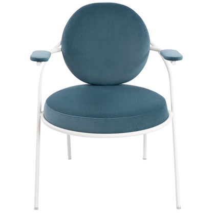 Artikelbild 3 für meet powered by PAPERFLOW Sessel SATURNE blau weiß Stoff 70,0 x 73,0 x 88,0 cm, 1 St., Artikelnummer 231817