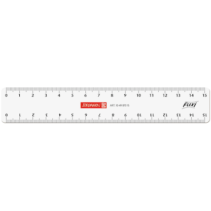 Artikelbild für BRUNNEN Lineal Flexi 15,0 cm, glasklar, Artikelnummer 925317