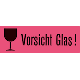 Artikelbild 1 für HERMA Warnetiketten 6750 rot »Vorsicht Glas!« 118,0 x 39,0 mm, 250 Blatt, Artikelnummer 702516