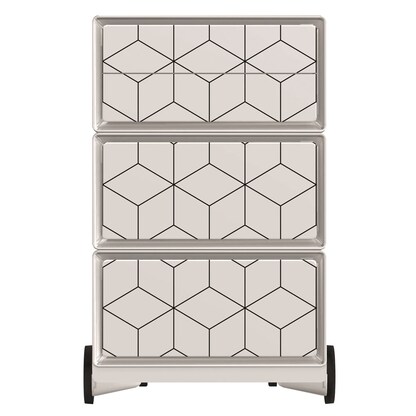 Artikelbild 3 für PAPERFLOW easyBox Black & White Rollcontainer weiß, schwarz 60459 4 Auszüge 39,0 x 43,6 x 64,2 cm, Artikelnummer 214678