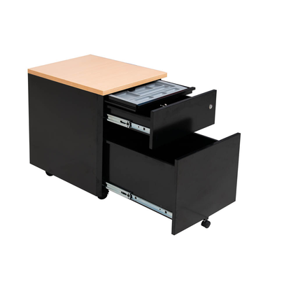 Artikelbild 3 für Gürkan Rollcontainer schwarz 2 Auszüge 40,0 x 60,0 x 62,0 cm, Artikelnummer 564803