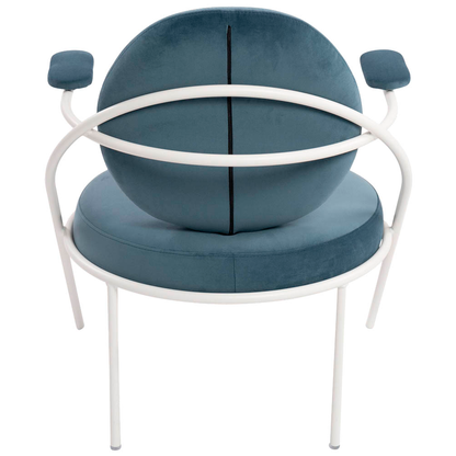 Artikelbild 4 für meet powered by PAPERFLOW Sessel SATURNE blau weiß Stoff 70,0 x 73,0 x 88,0 cm, 1 St., Artikelnummer 231817