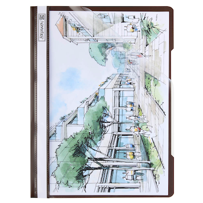 Artikelbild 3 für BRUNNEN Schnellhefter Kunststoff braun DIN A4 überbreit, 1 St., Artikelnummer 924581