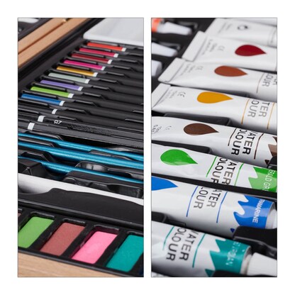 Artikelbild 9 für relaxdays Malkoffer farbsortiert, 1 Set, Artikelnummer 454682