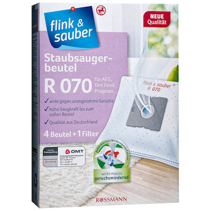 flink & sauber R 070 Staubsaugerbeutel, 4 St