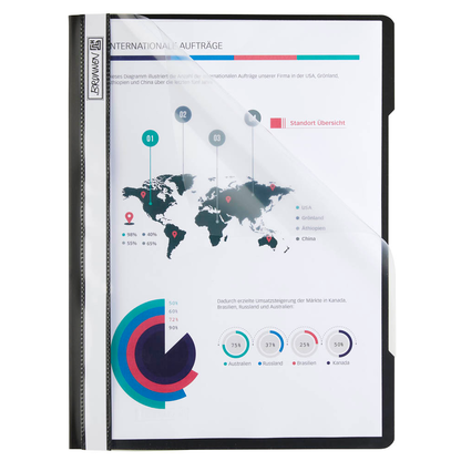 Artikelbild 3 für BRUNNEN Schnellhefter Kunststoff schwarz DIN A4 überbreit, 1 St., Artikelnummer 924833