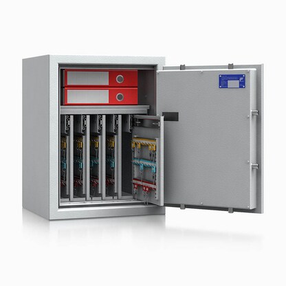 Artikelbild für ISS safe4key Schlüsseltresor lichtgrau mit 280 Haken, Elektronikschloss, 50,0 x 42,0 x 65,0 cm, 1 St., Artikelnummer 849863