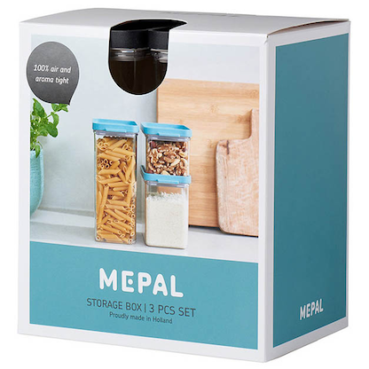 Artikelbild 3 für MEPAL Vorratsdosen-Set Omnia weiß 0,7/1,1/2,0 l, 1 Set, Artikelnummer 434286