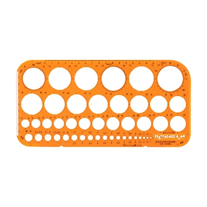 Artikelbild für STANDARDGRAPH Zeichenschablone orange, Artikelnummer 712469