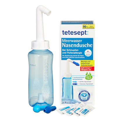 Artikelbild für tetesept Nasendusche 4008491115698 blau, weiß Kunststoff, 1 Set, Artikelnummer 516086