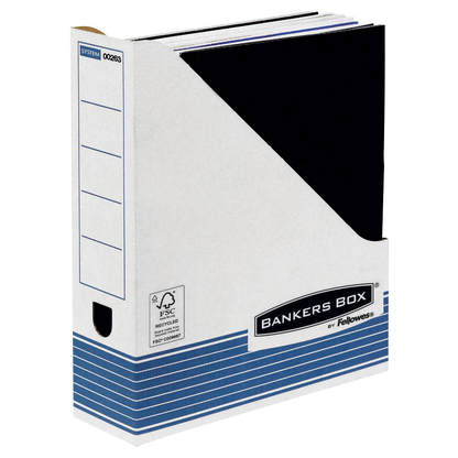 Artikelbild 2 für Bankers Box Archiv-Stehsammler Bankers Box weiß/blau, 10 St., Artikelnummer 600064