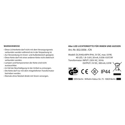 Artikelbild 16 für Idena 40er LED Lichterkette grün 11,9 m, 1 St., Artikelnummer 761363