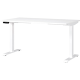 Artikelbild 1 für GERMANIA Mailand höhenverstellbarer Schreibtisch weiß rechteckig, T-Fuß-Gestell weiß 140,0 x 80,0 cm, Artikelnummer 136209