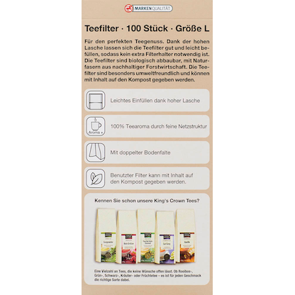 Artikelbild 2 für RUBIN Teefilter, 100 St., Artikelnummer 534481