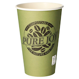 Artikelbild 1 für PAPSTAR Einweg-Kaffeebecher PURE JOY grün 0,3 l, 50 St., Artikelnummer 307780