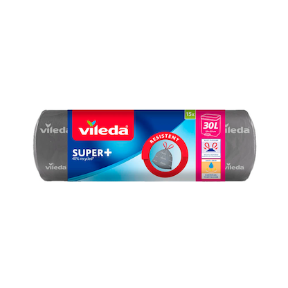 Artikelbild für vileda Müllbeutel SUPER+ 30,0 l grau, 15 St., Artikelnummer 149108