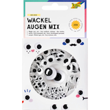 Artikelbild 1 für folia Wackelaugen weiß BIG BOX MIX Ø 5,0 - 20,0 mm, 200 St., Artikelnummer 692481