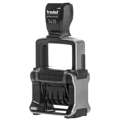 Artikelbild 4 für trodat Datumstempel mit Text 5430/L PROFESSIONAL selbstfärbend blau rot, 1 St., Artikelnummer 442881