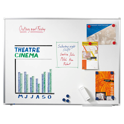 Artikelbild 2 für AKTION: Legamaster Whiteboard PREMIUM PLUS 150,0 x 100,0 cm weiß emaillierter Stahl + GRATIS 4 Boardmarker TZ 100 farbsortiert, Artikelnummer 247684