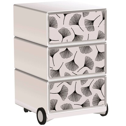 Artikelbild für PAPERFLOW easyBox Black & White Rollcontainer weiß, schwarz 62439 4 Auszüge 39,0 x 43,6 x 64,2 cm, Artikelnummer 214769